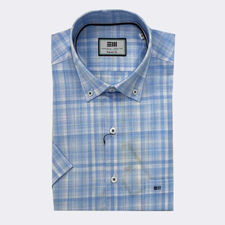 camisa hombre manga corta patron clasico