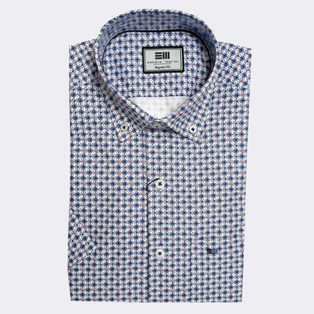 Camisa de hombre manga corta