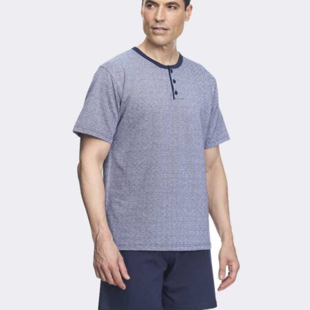 Pijama corto de hombre punto