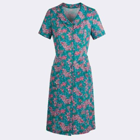 bata mujer punto manga corta