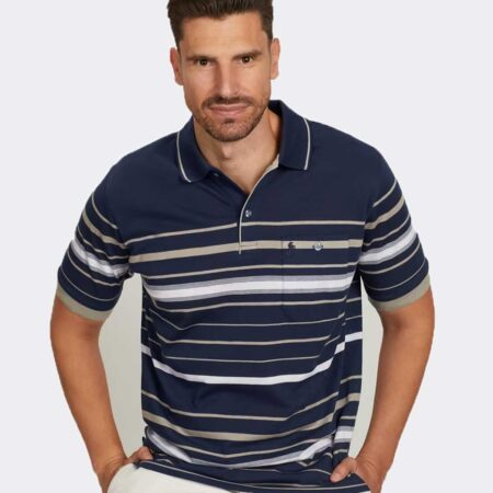 Polo hombre punto con bolsillos