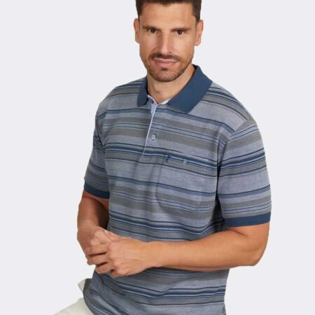 Polo manga corta punto piqué de hombre