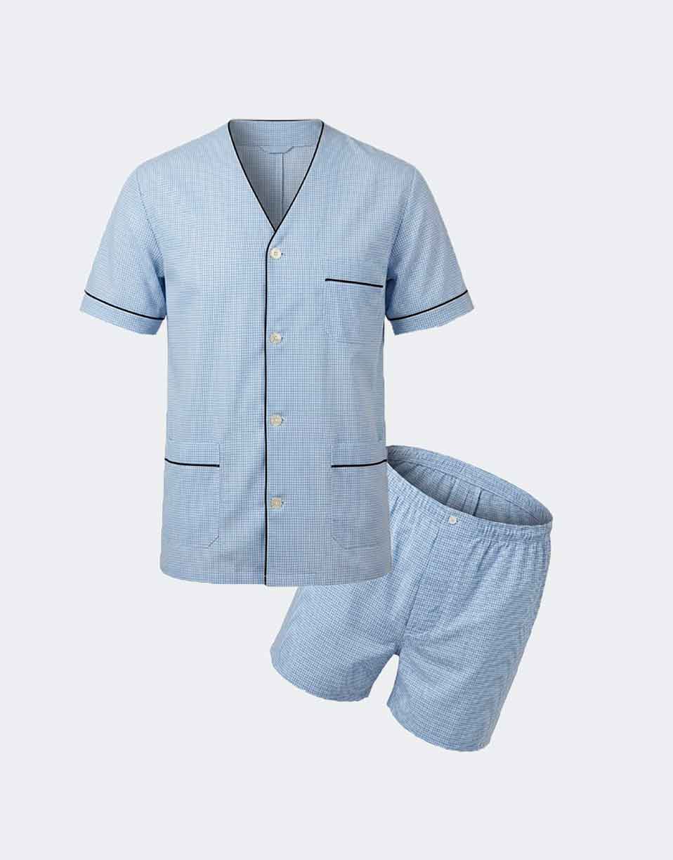 Pijama hombre de tela corto