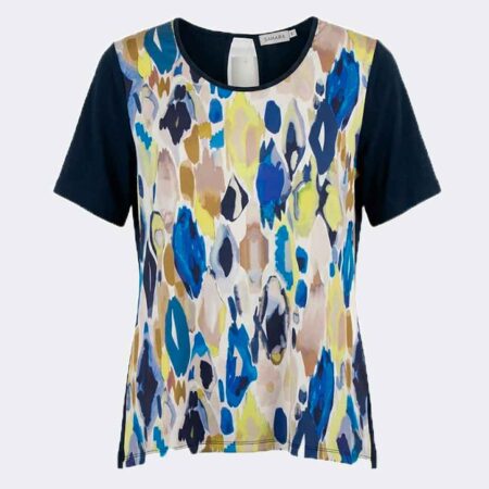 Camiseta mujer en tela manga corta