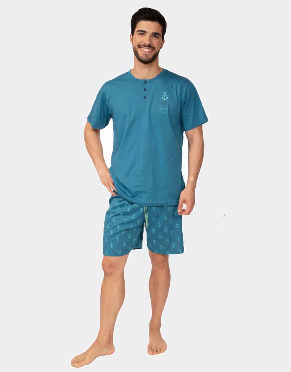 Pijama CORTO de hombre de punto