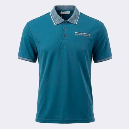 Polo manga corta hombre con bolsillo