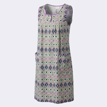 Vestido bata SIN MANGAS estampado azulejos