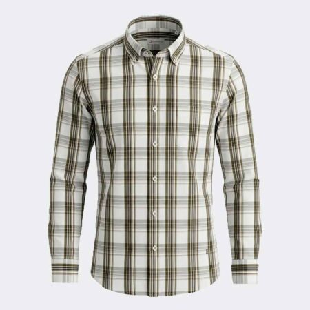 Camisa manga larga de hombre cuadros grandes