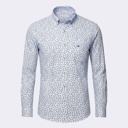 Camisa hombre tela fina estampado flores