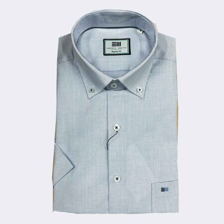 Camisa efecto semi liso de hombre