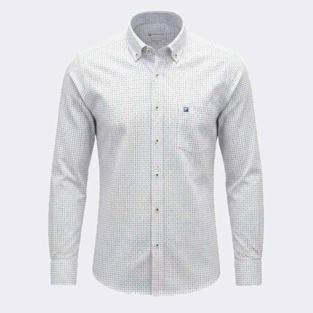 Camisa manga larga hombre tela fina