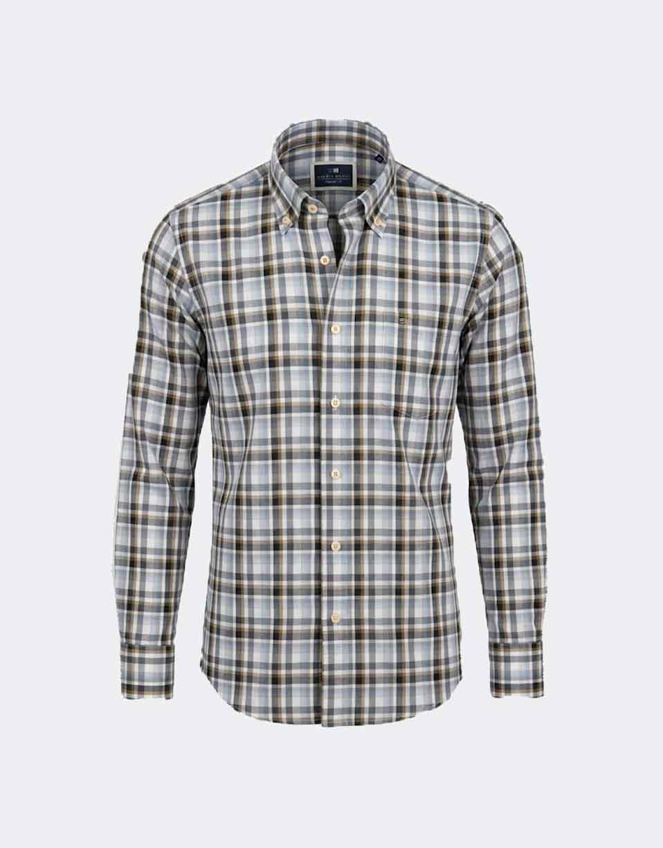 Camisa tela hombre a cuadros