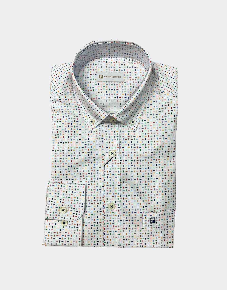 Camisa manga larga hombre tela fina