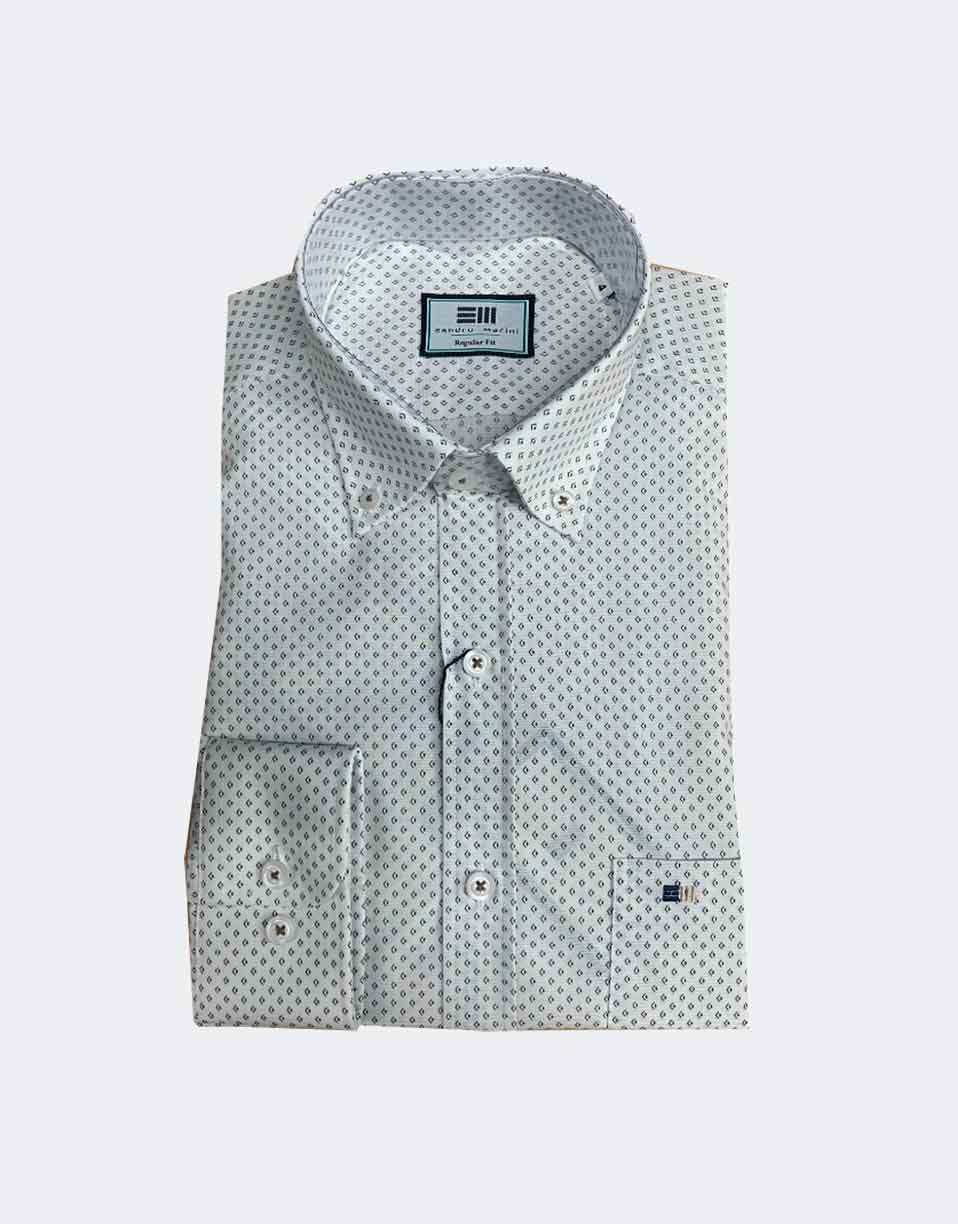 Camisa de hombre tela fina avellana