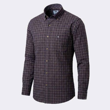 Camisa hombre VIELLA cuadro mediano marino