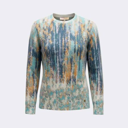 Jersey mujer punto 'peludito' estampado