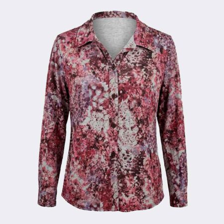 Blusa manga larga estampado floral