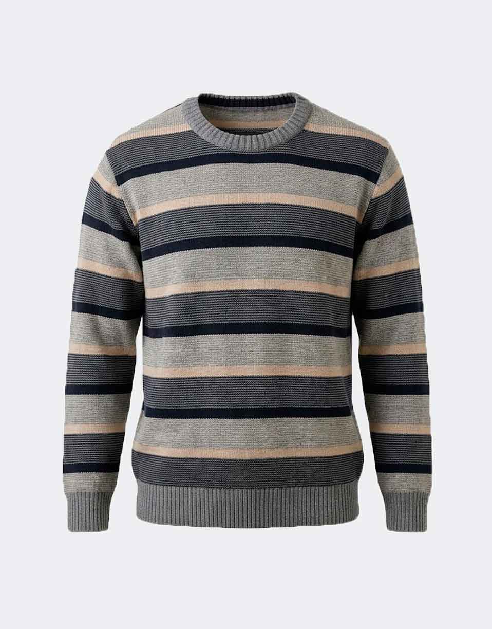 Jersey hombre cuello redondo