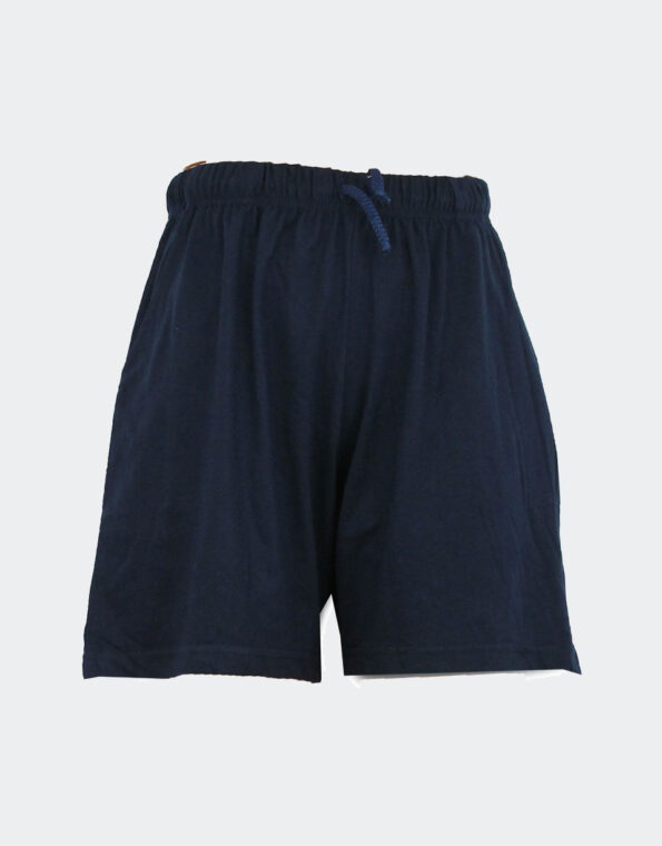 Pantalón corto pijama punto fino ‘unisex’ azul marino