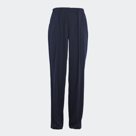 Pantalón mujer punto fino con goma cintura y bolsillos VERANO marino